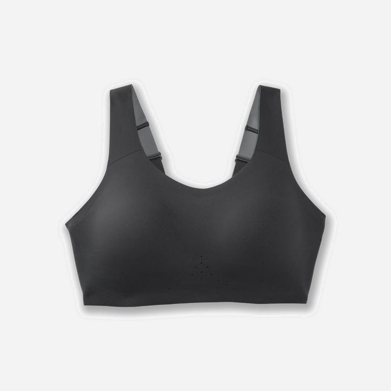 Brooks Dare Scoopback Australia - Women's Running Bra - Asphalt/DarkGey (968125-JZR)